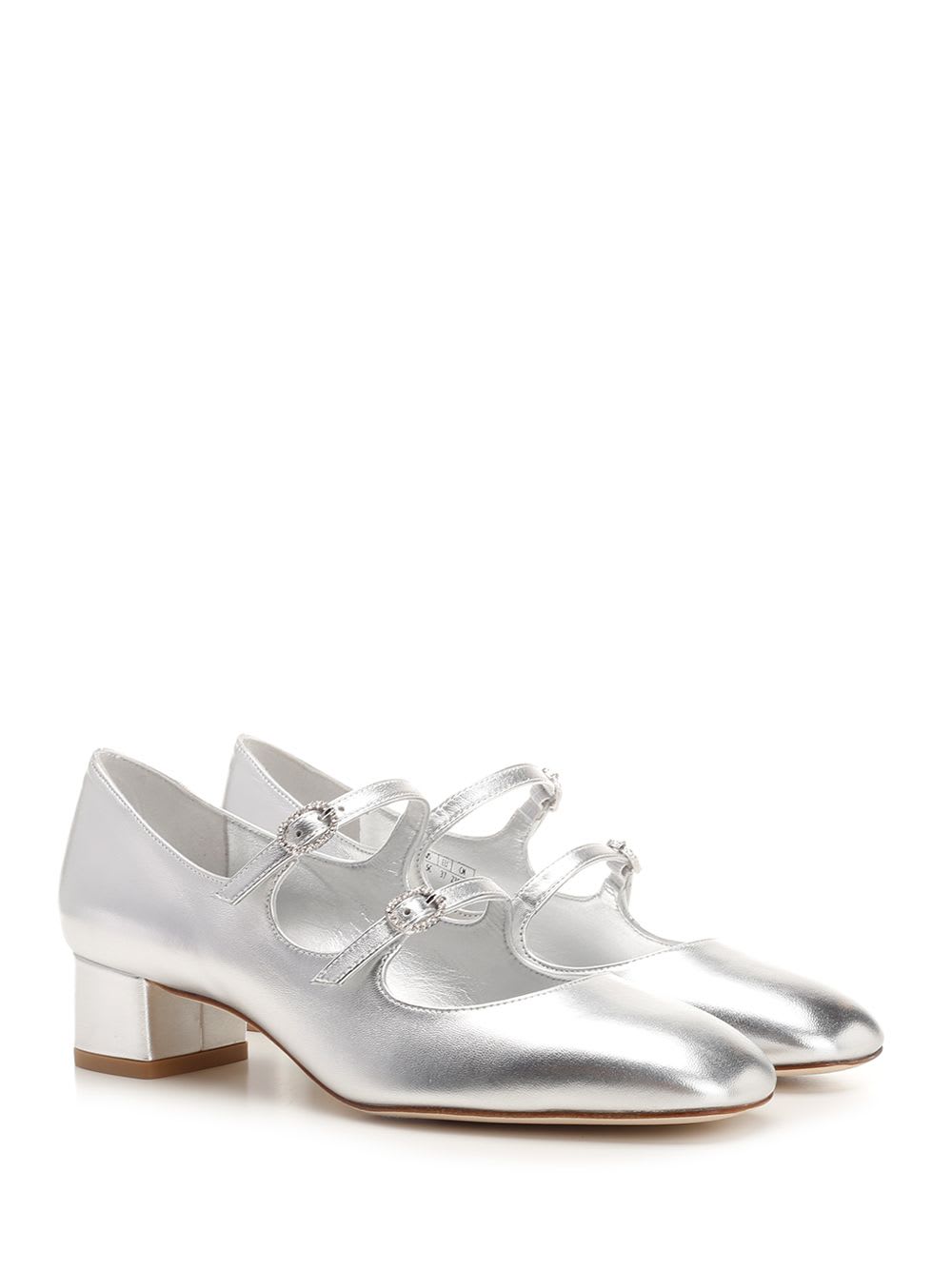 Shop Stuart Weitzman Claris Shoe 35 In Silver