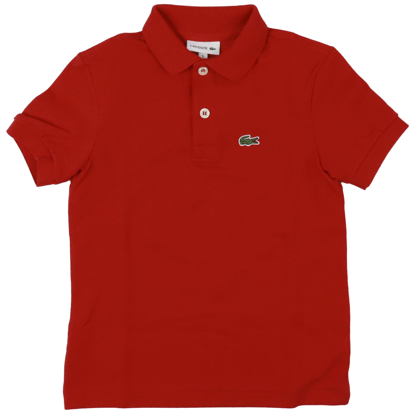 Lacoste Kids' Cotton Piquet Polo In Red