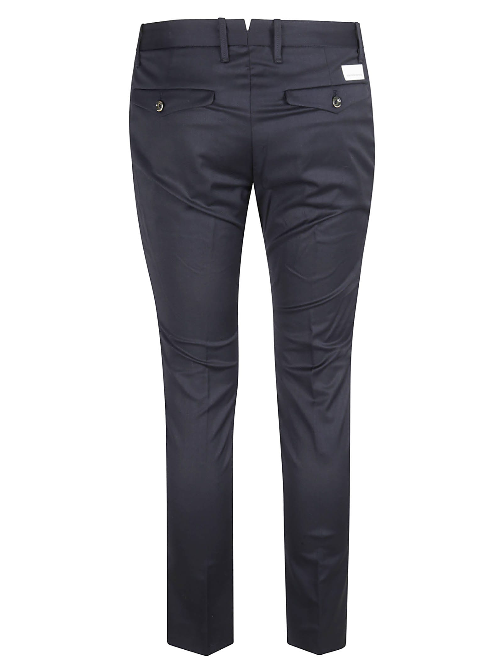 Shop Nine In The Morning Easy Slim Trousers In Blue Navy