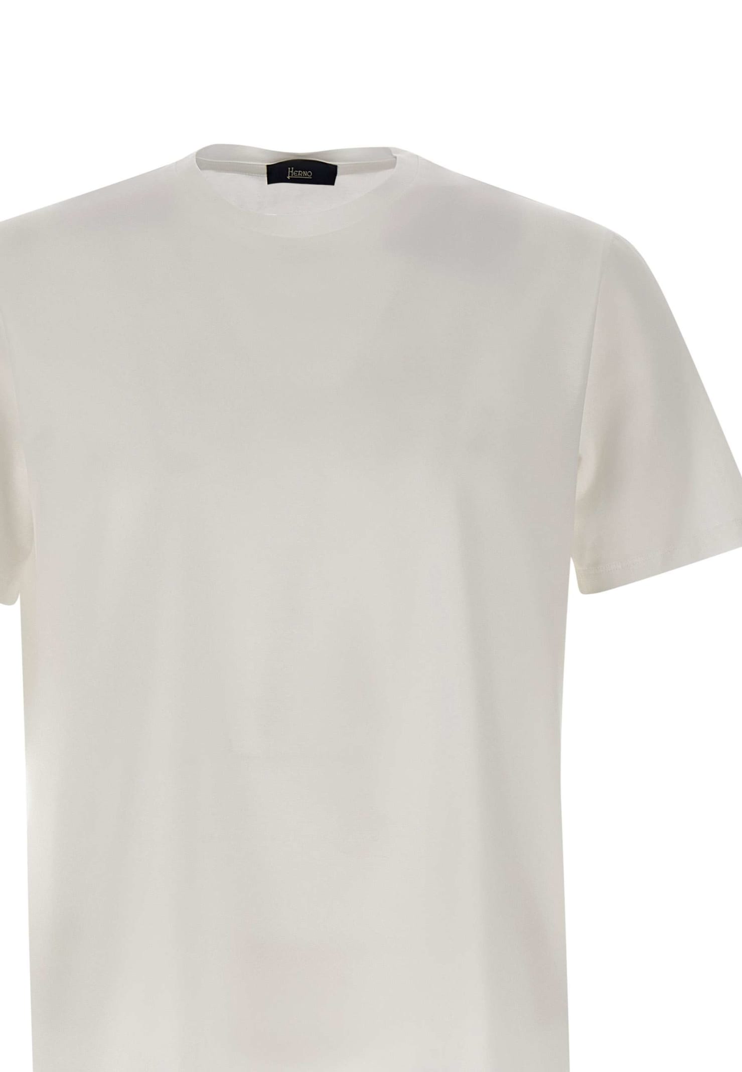Shop Herno Superfine Cotton T-shirt In White