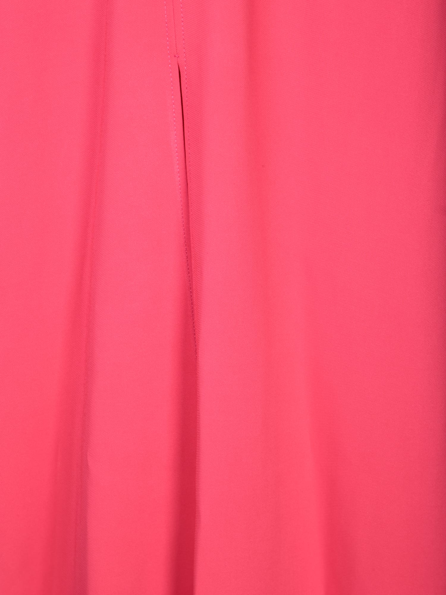 Shop Forte Forte Long Cady Crepe Watermelon Dress In Pink