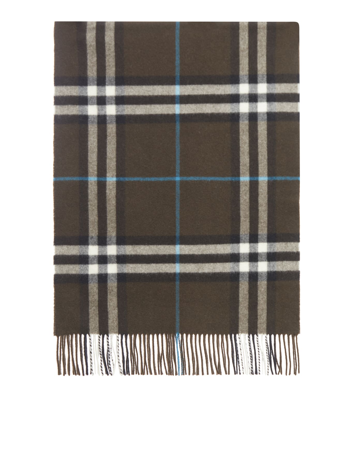 Shop Burberry Mu Washed Giant Chk Cs Scarves In Snug