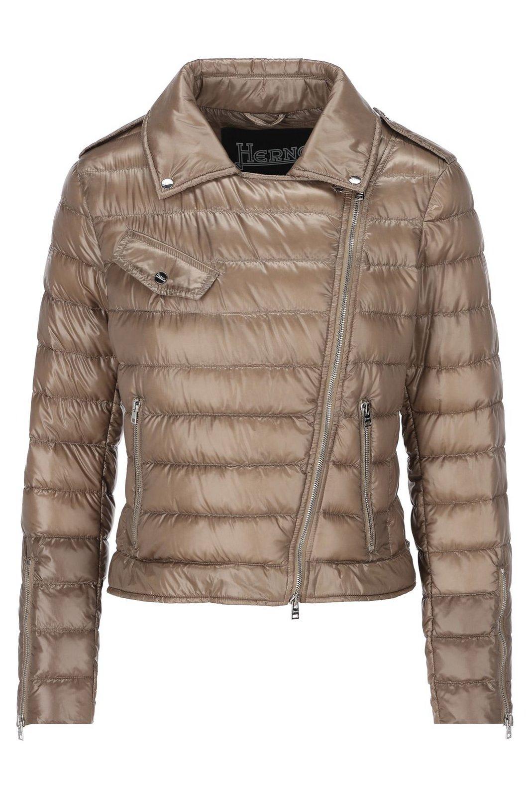 Herno Ultralight Bomber Jacket In Dove Grey