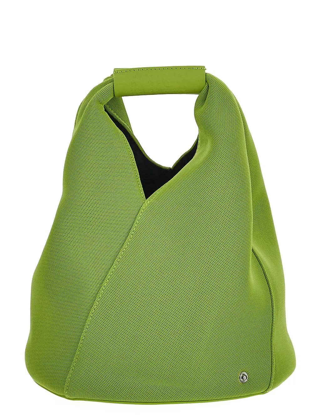 Mm6 Maison Margiela Japanese Bucket Handbag In Lime Green