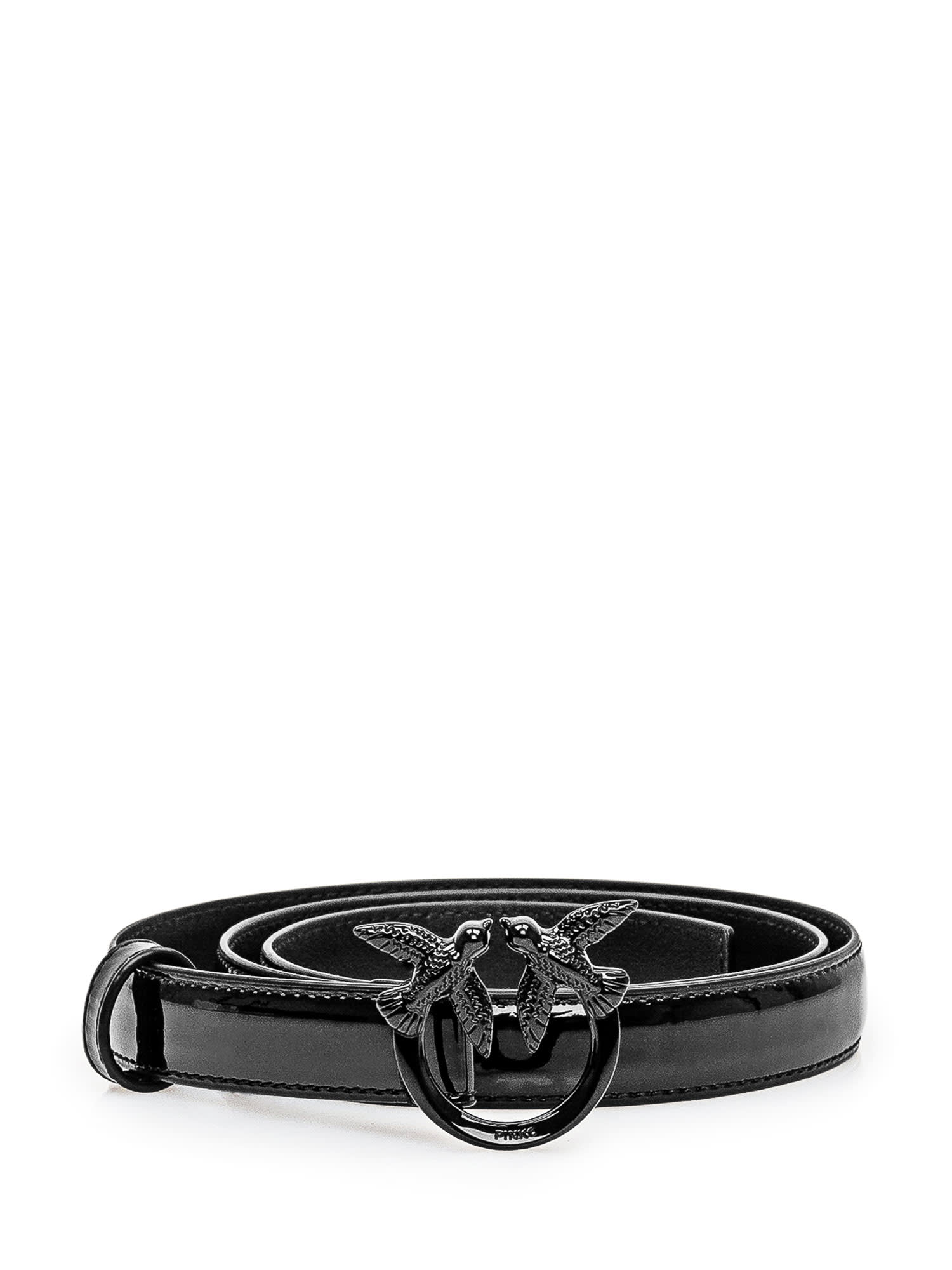 Shop Pinko Love Berry Belt In Black