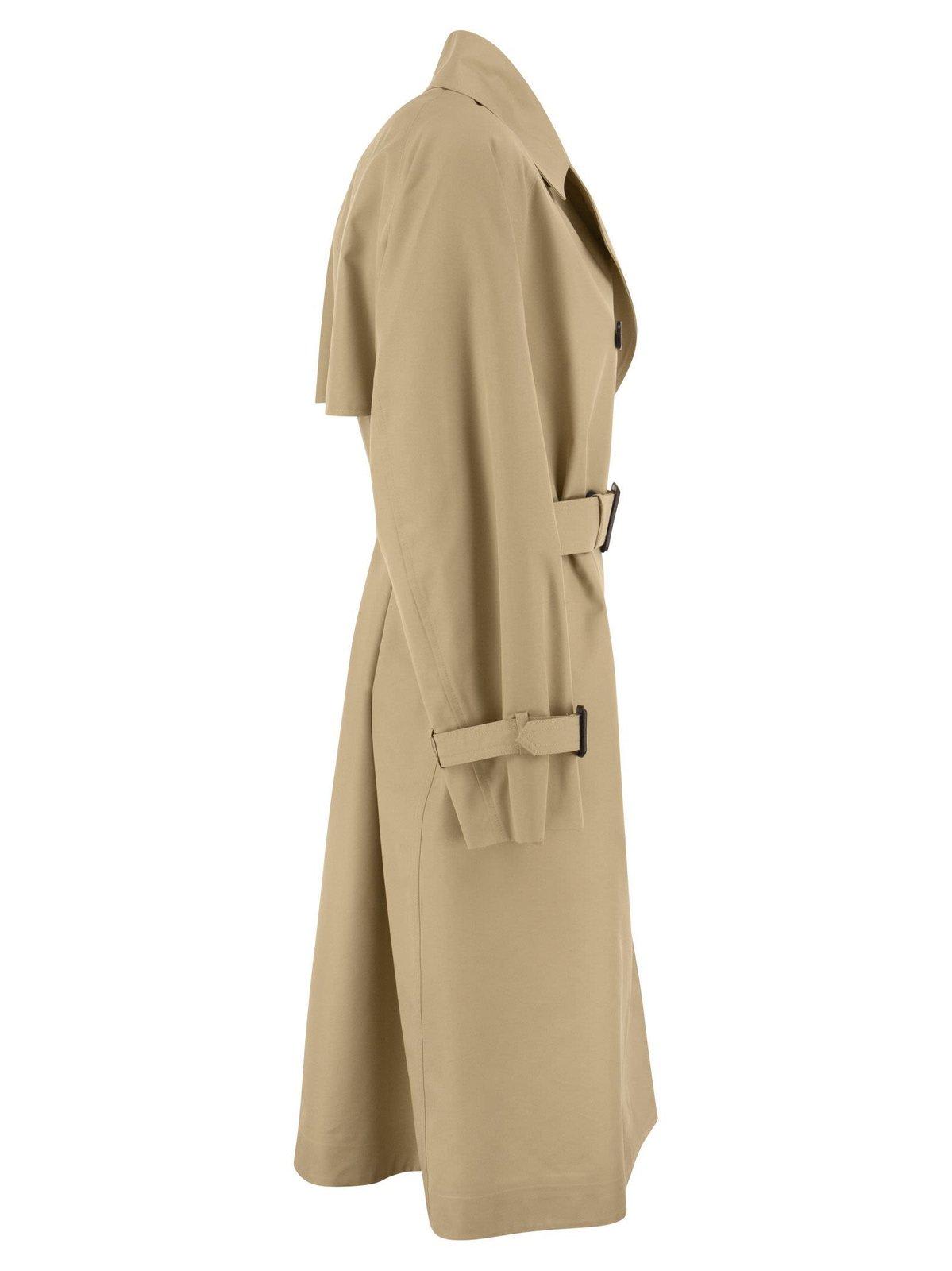 Shop Weekend Max Mara Canasta Reversible Trench Coat In Miele
