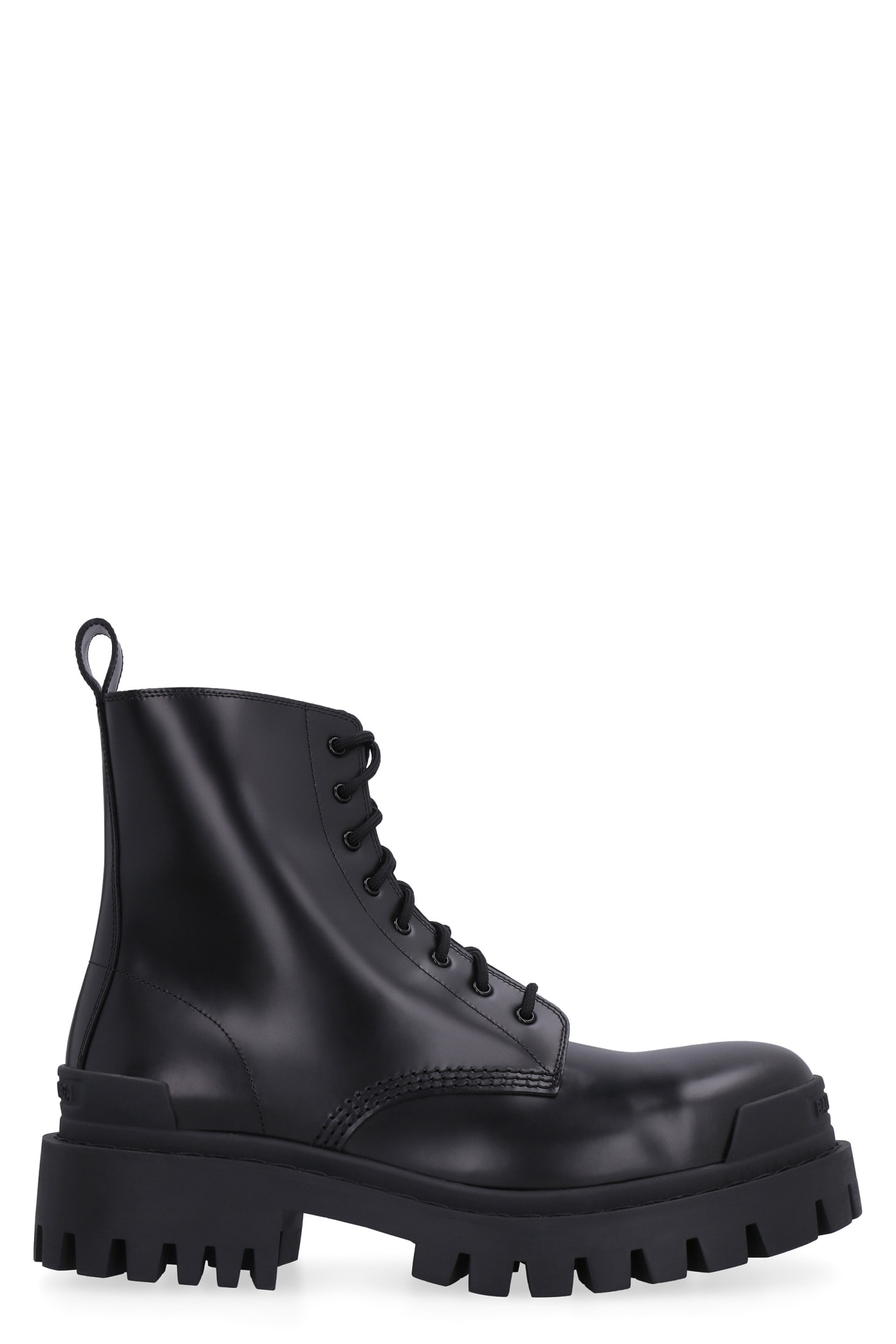 Balenciaga Strike Leather Combat Boots
