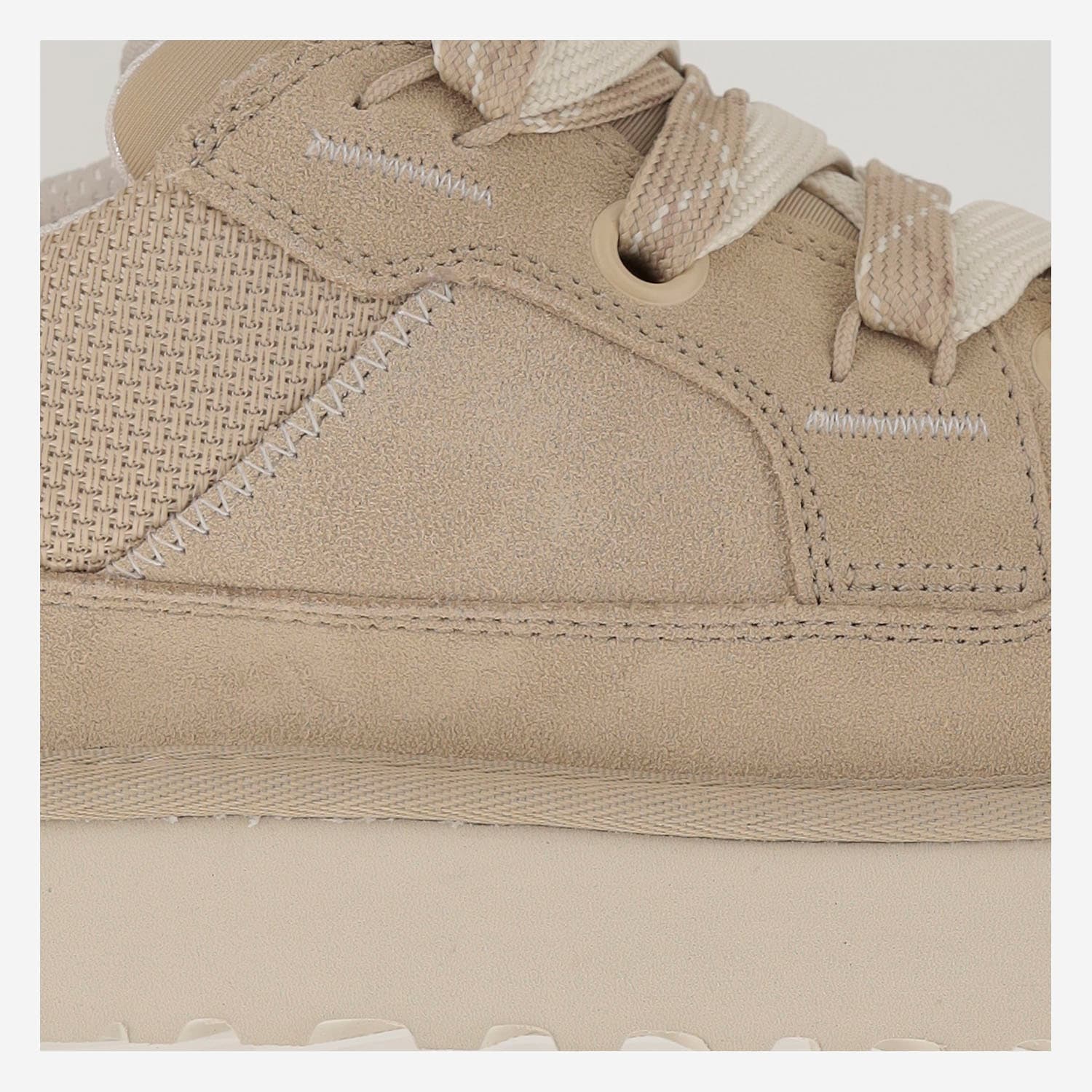 Shop Ugg Lo Lowmel Low Sneaker In Suede In Beige