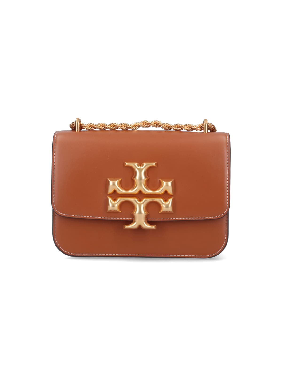 Shop Tory Burch Eleanor Small Crossbody Bag In Brown