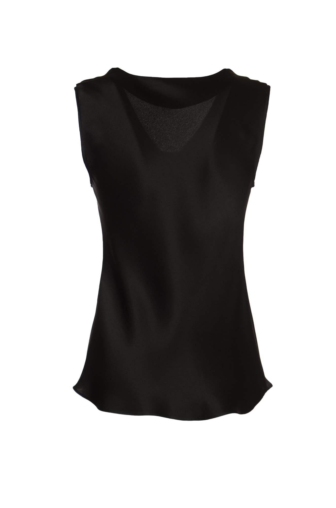 Shop Alberta Ferretti V-neck Fitted Top In Black