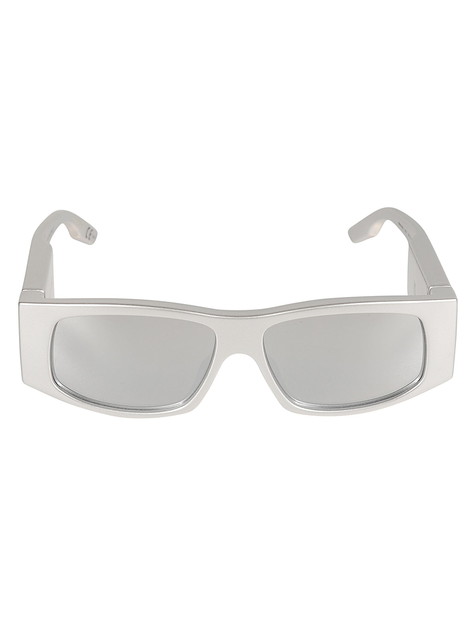 Balenciaga Led Frame Logo Sided Sunglasses In Silver