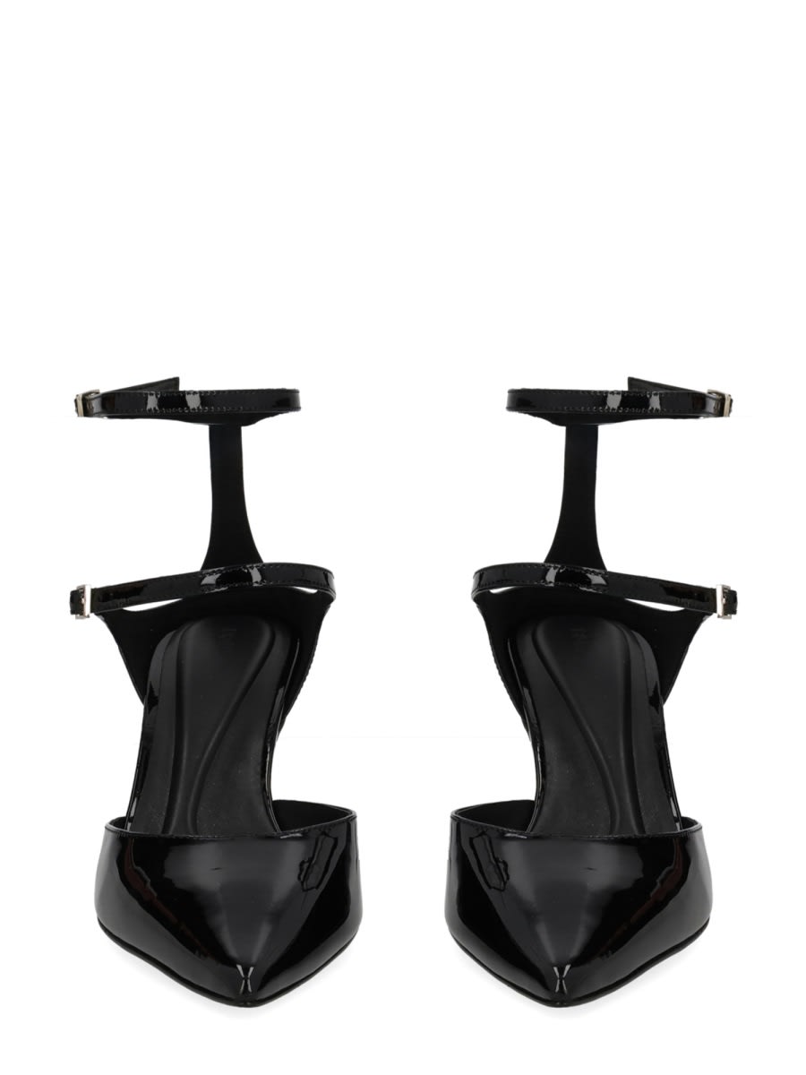 Hugo Boss Patent-leather Buckled Pumps In Multi