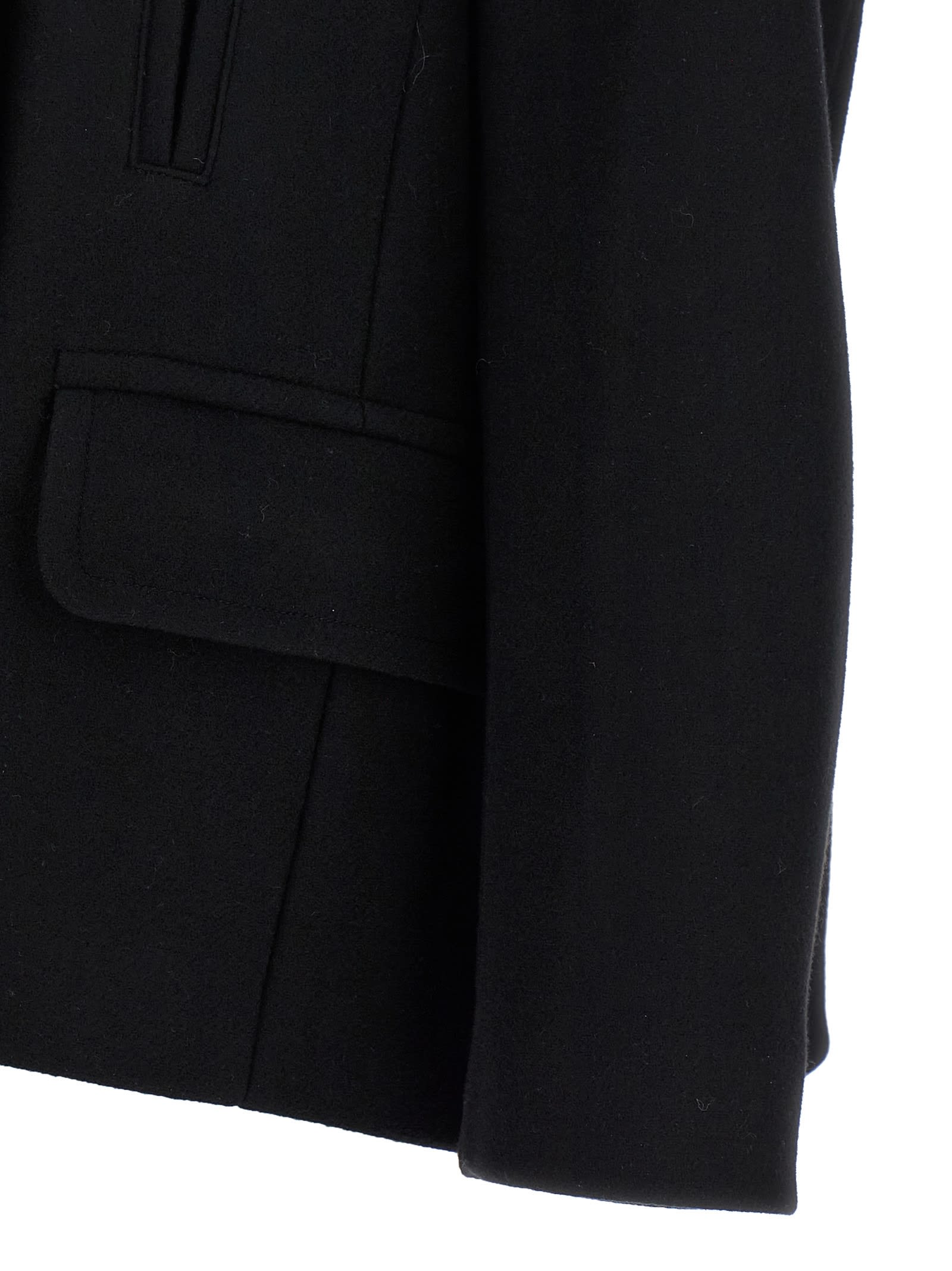 Dries Van Noten Lapel Long-sleeved Suit Jacket In Black