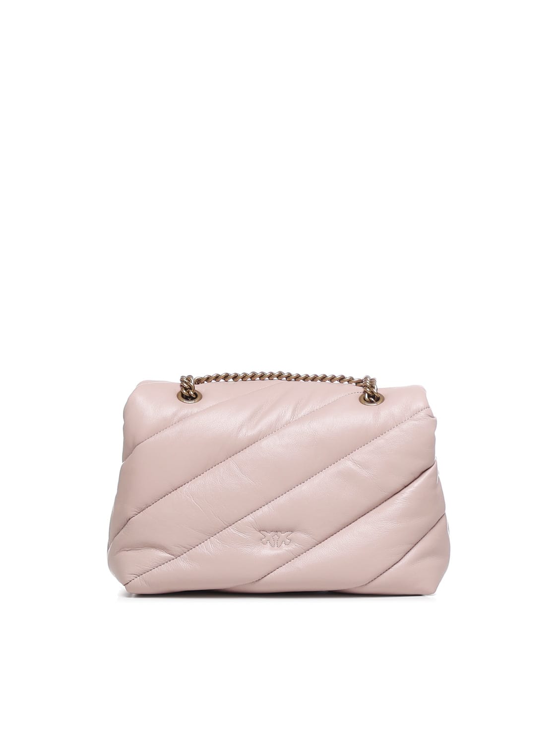 Shop Pinko Classic Love Puff Bag In Pink