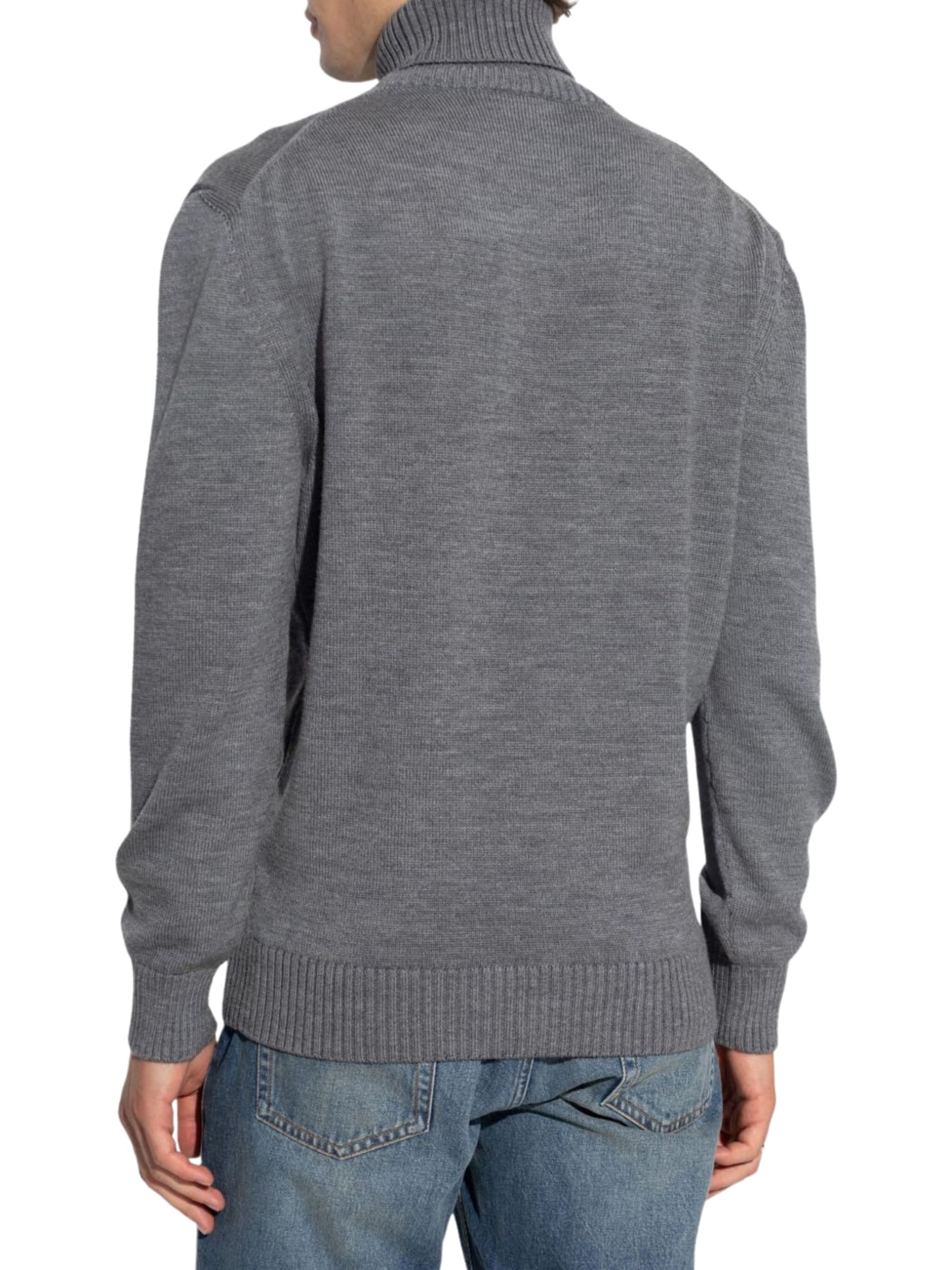 Paul&shark Gray Turtleneck Sweater In Gray