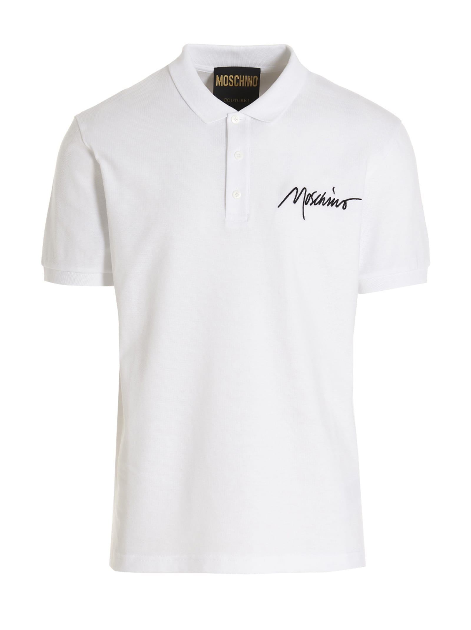 Moschino Embroidered Logo Polo Shirt