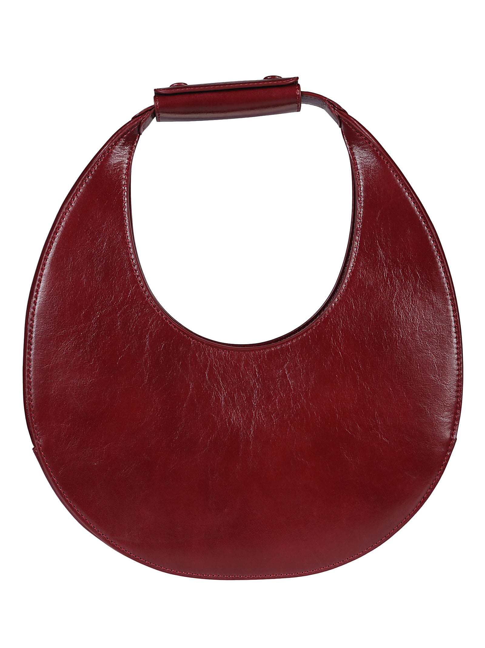 Shop Staud Moon Bag In Pnt Pinot