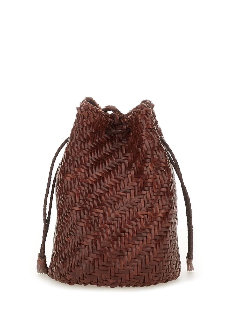 Dragon Diffusion Pompom Double Jump Tan Bag In Brown
