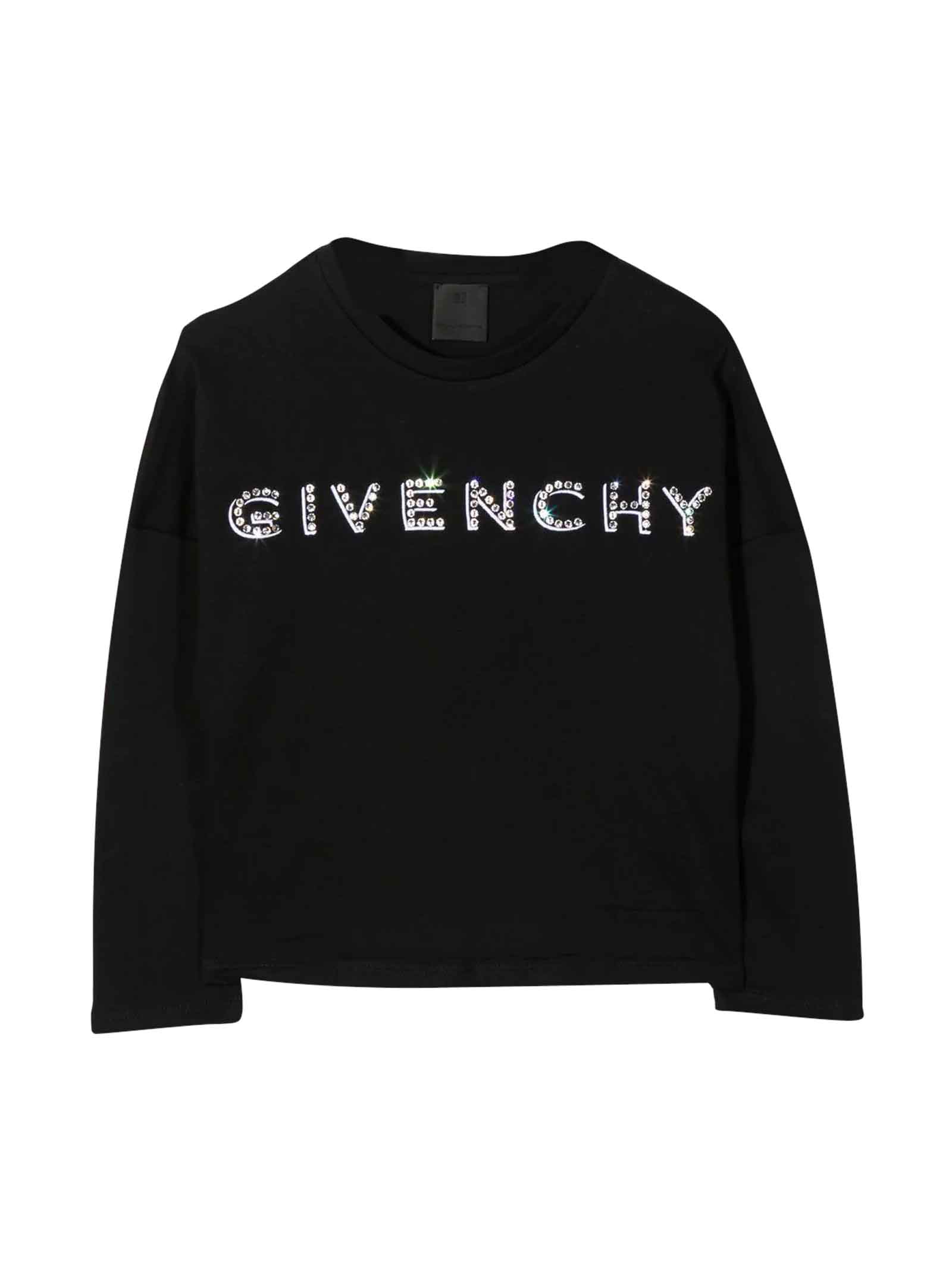 Givenchy Girl T-shirt Withrhinestone Logo