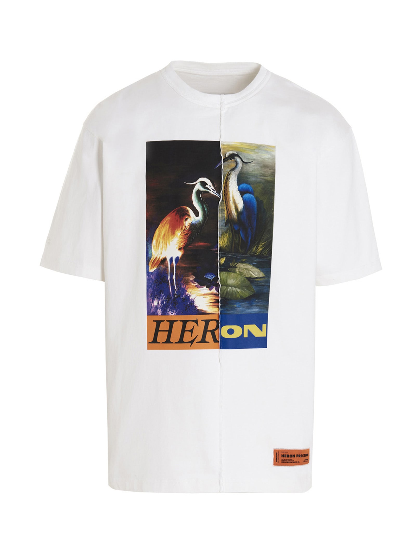 Heron Preston split Herons T-shirt