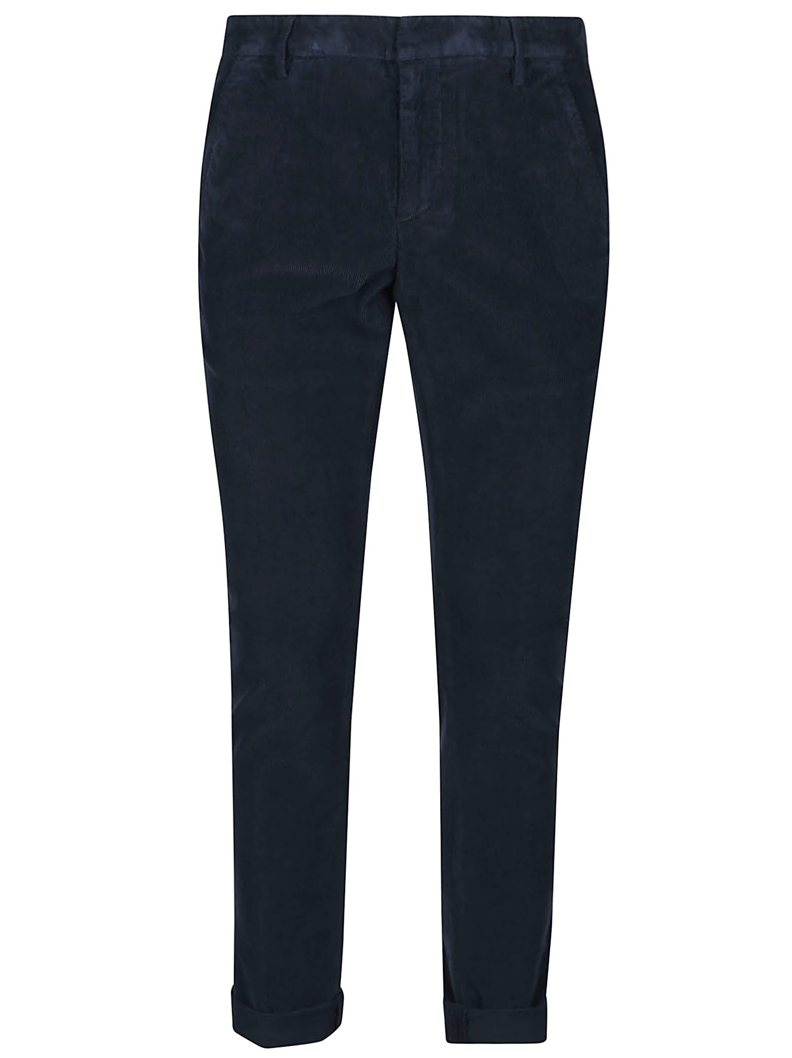 Dondup Mid-rise Tapered Chinos In Blu Cupo