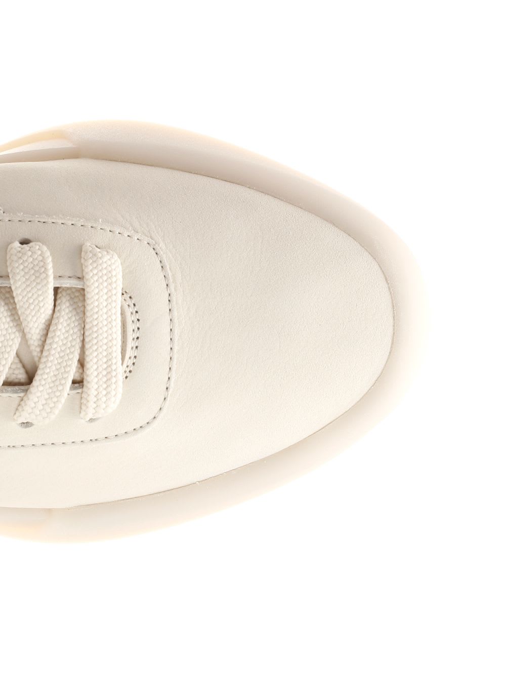 Fear Of God Man Sneakers Ivory Size 7 Leather In Metallic