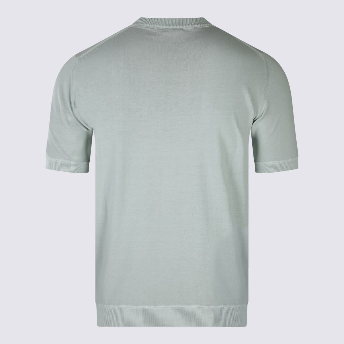Shop Eleventy Grey Cotton T-shirt