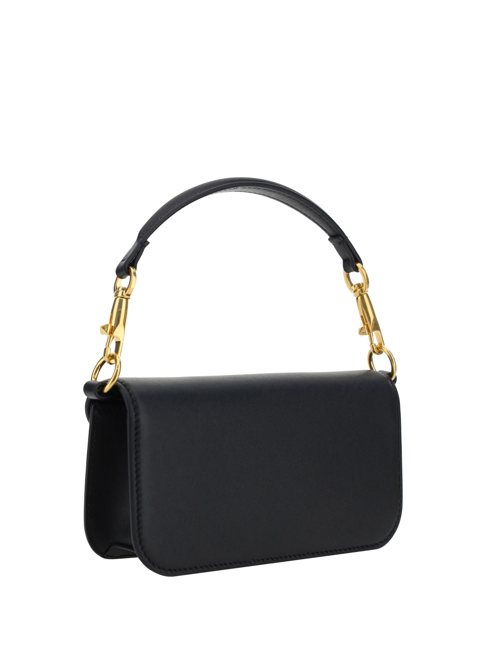 Shop Valentino Small Locò Shoulder Bag In Nero