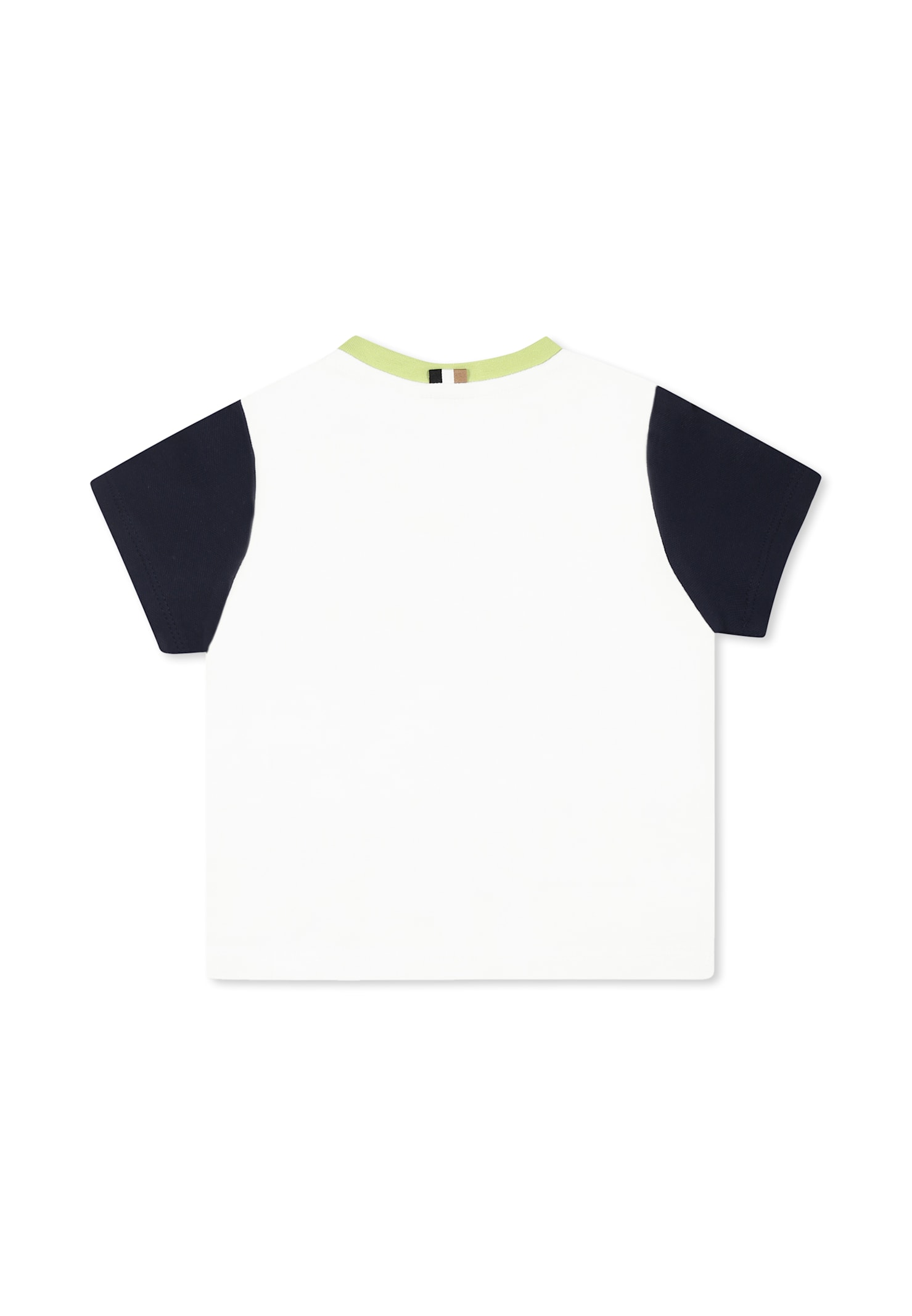 Hugo Boss White T-shirt For Baby Boy With Logo In White