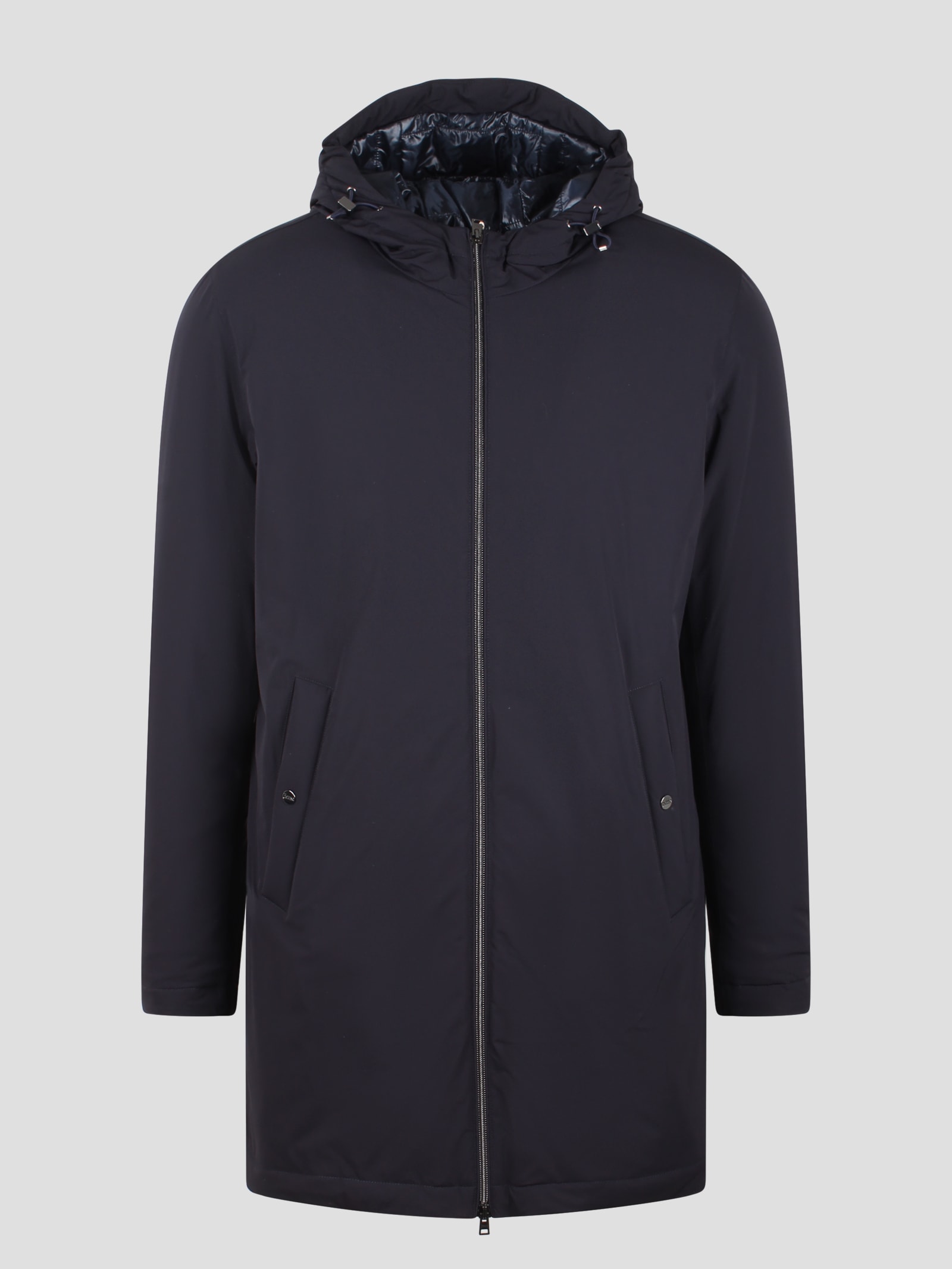 Shop Herno Ponente Resort Parka In Blue