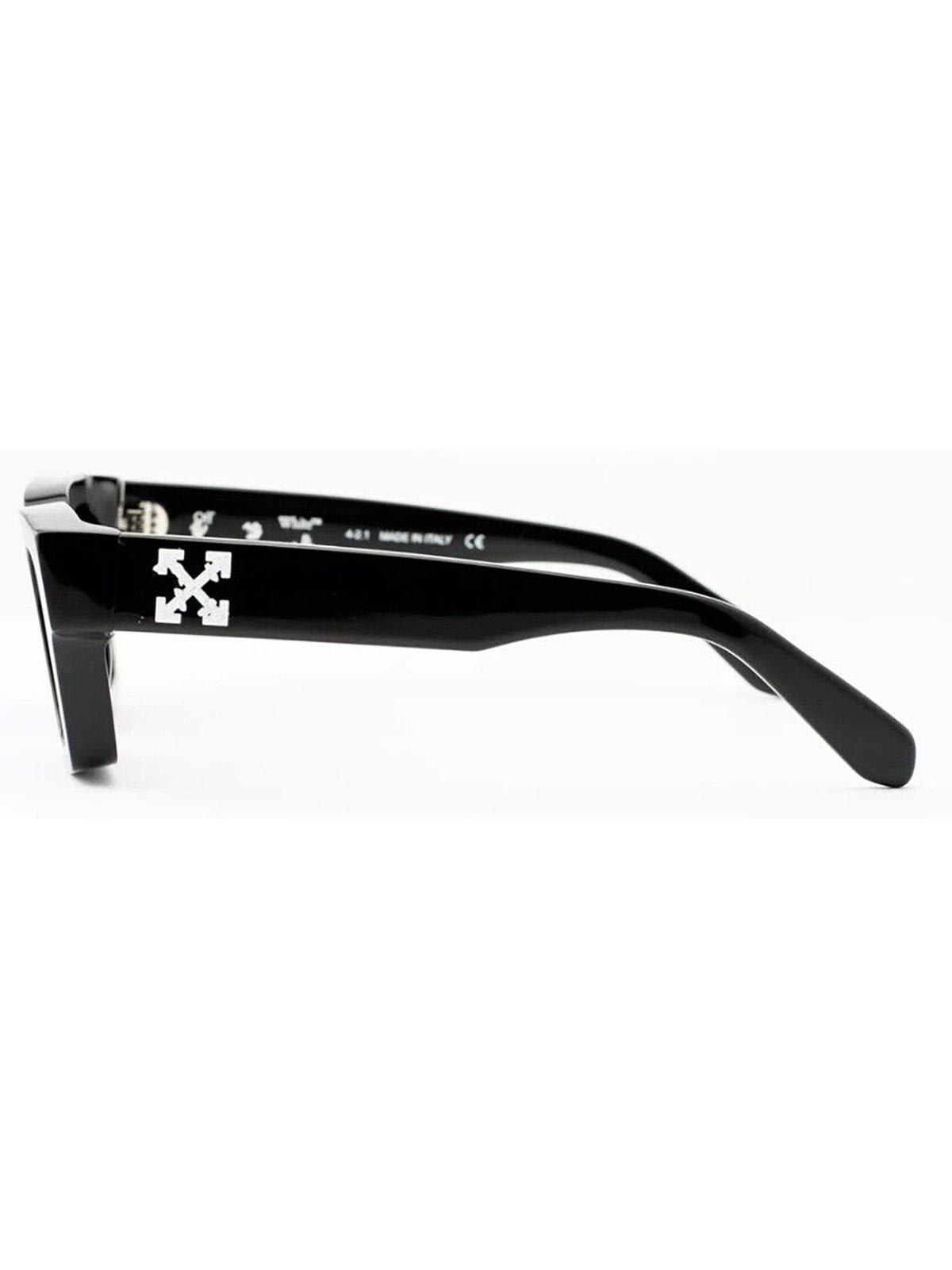 Shop Off-white Square Frame Sunglasses In 1045 Black Blue