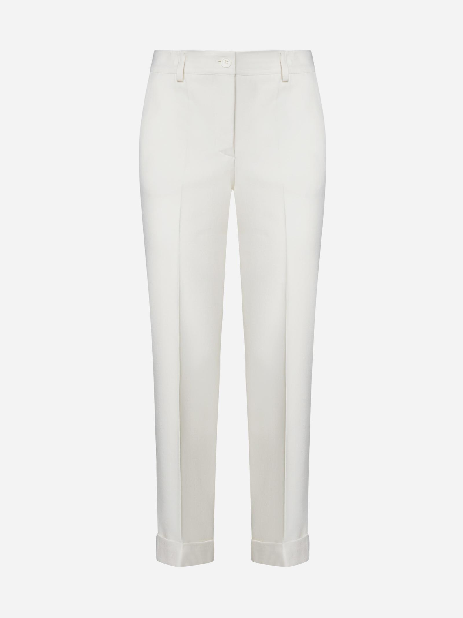 P.A.R.O.S.H LILIUXY STRETCH WOOL TROUSERS 