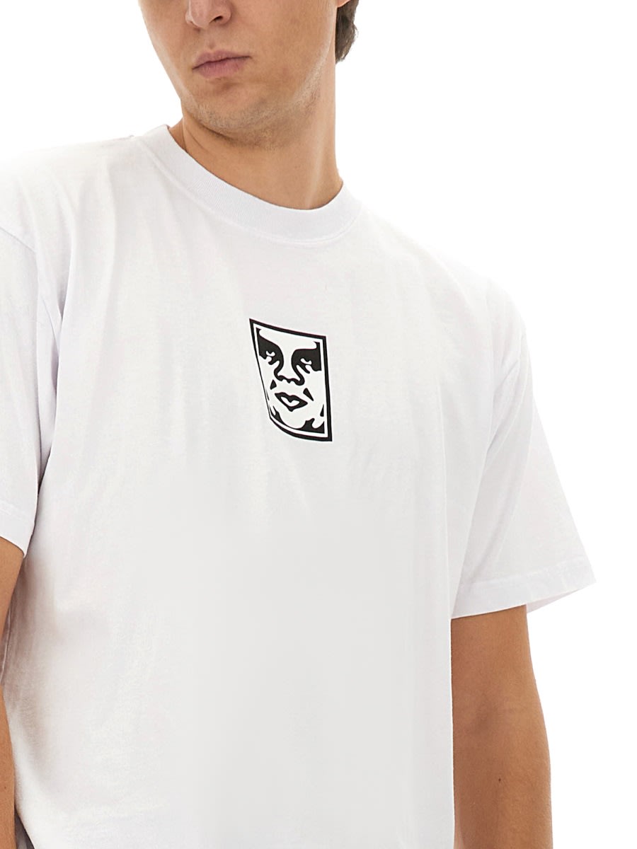 Obey Graphic-print T-shirt In White
