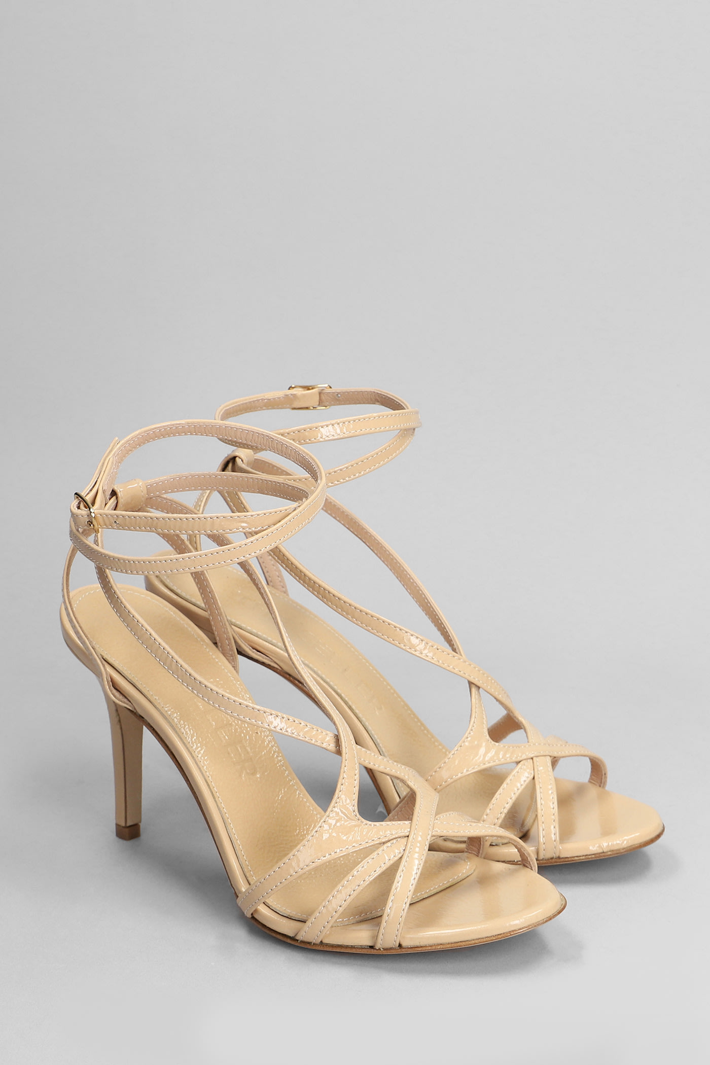 Shop The Seller Sandals In Beige Leather