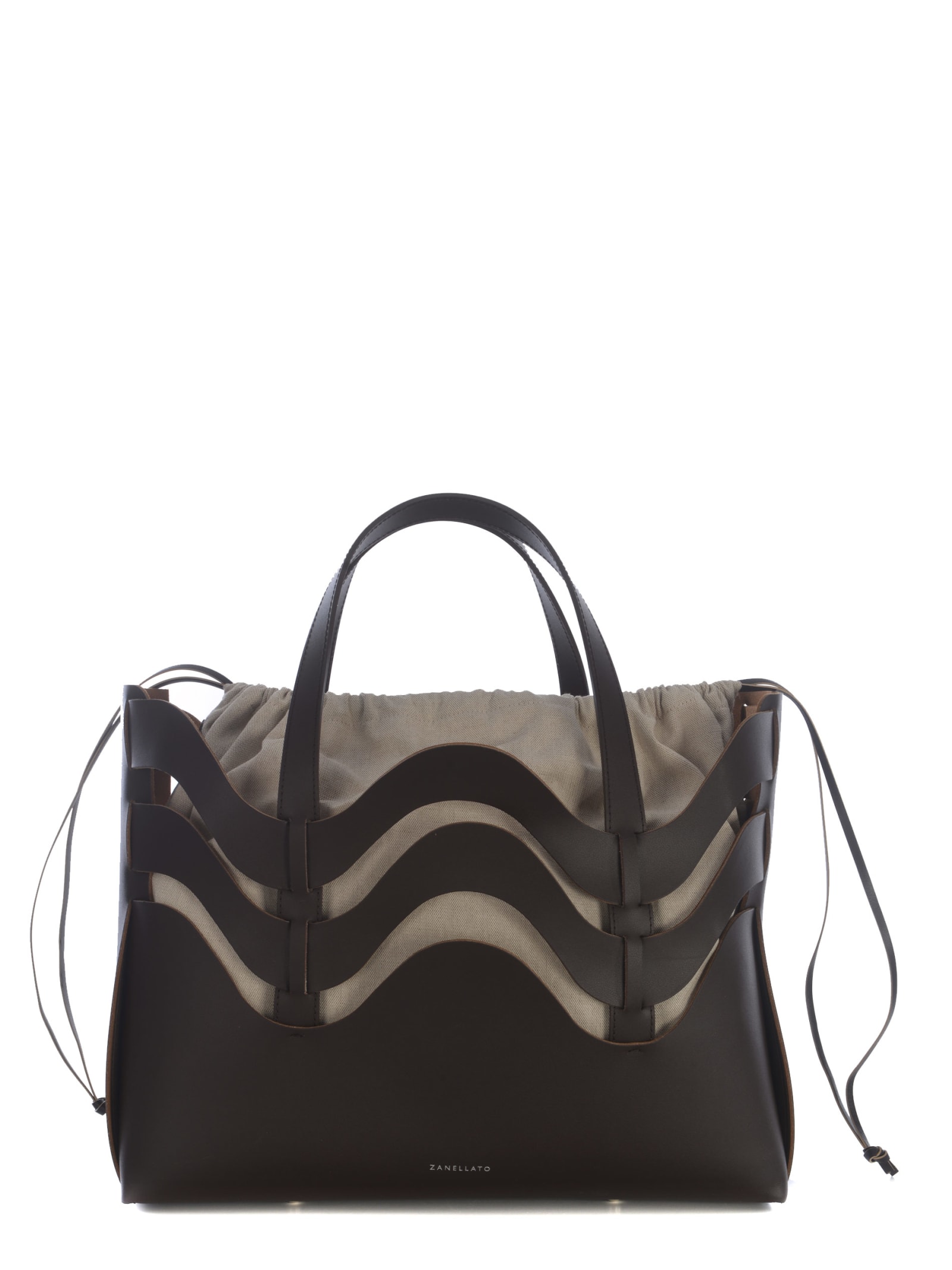 Shop Zanellato Bag  Amar Dune Made Of Eco-leather In Testa Di Moro