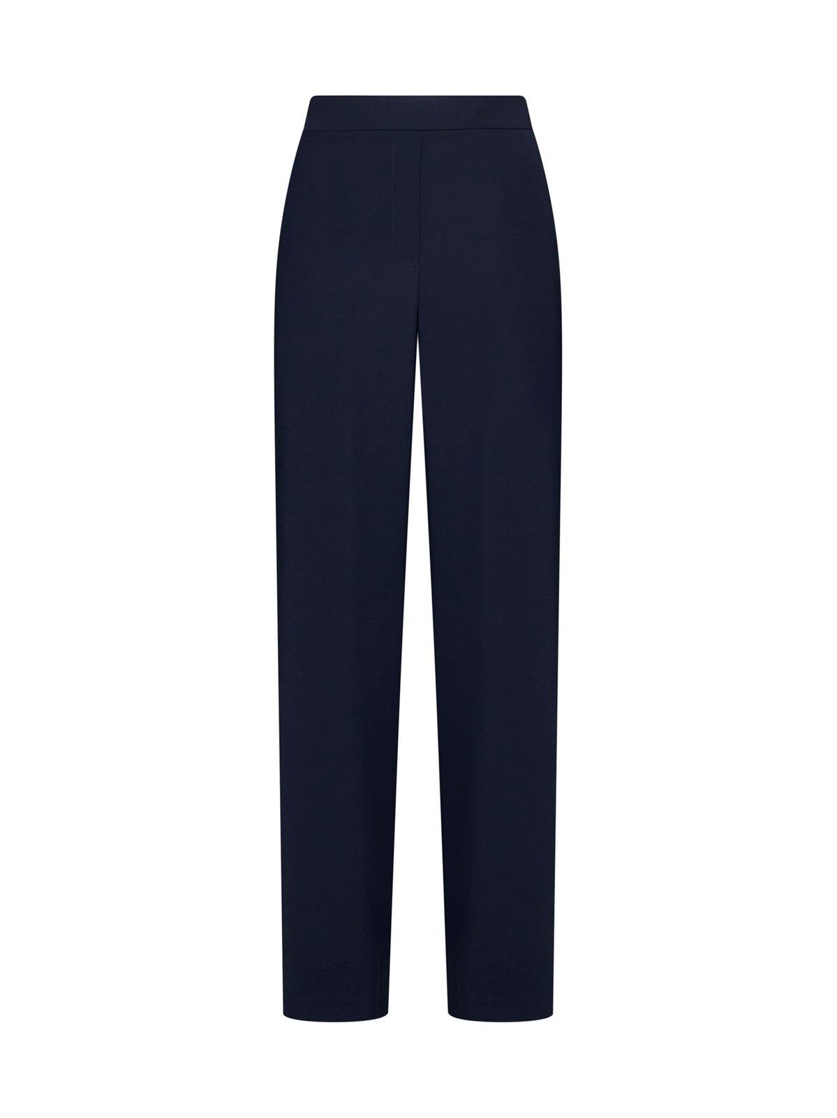 Shop P.a.r.o.s.h Elastic Waist Straight Leg Trousers