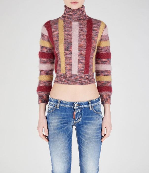 Dsquared2 Wool Knitwear In Wine-sunflower-pink