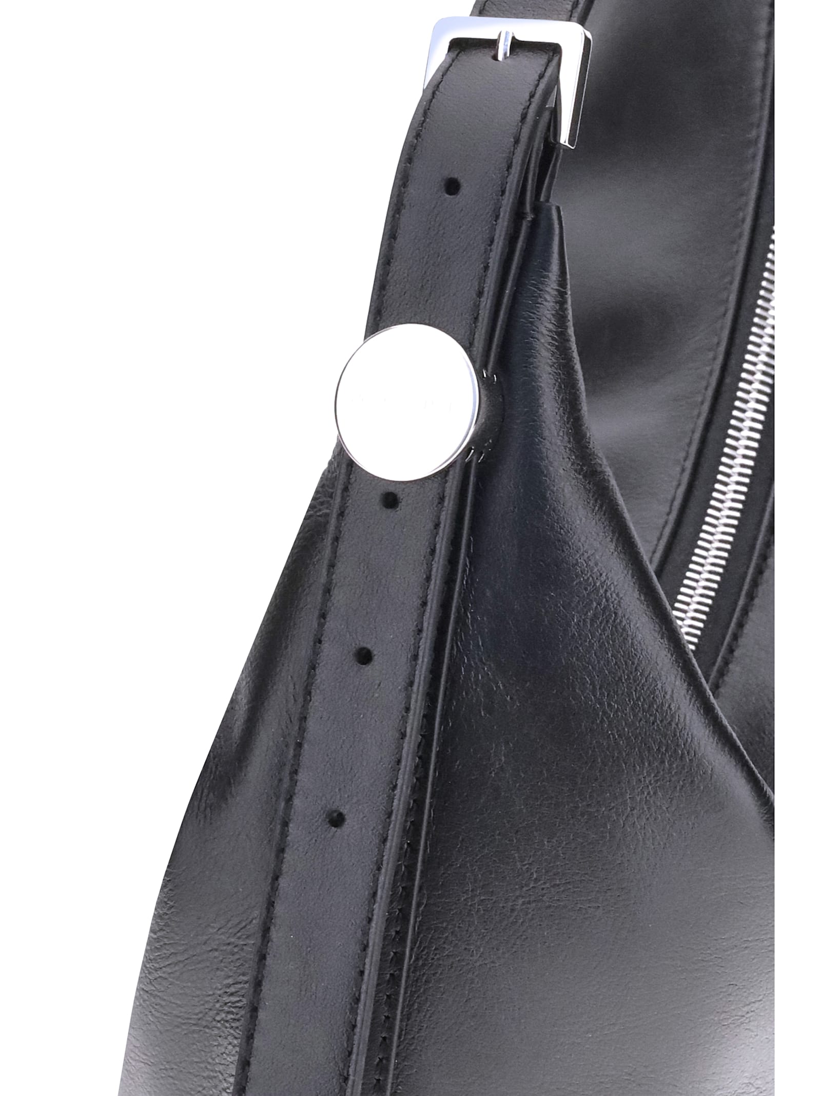 Marni Small Bag With Smooth Finish And Adjustable Strap In Black