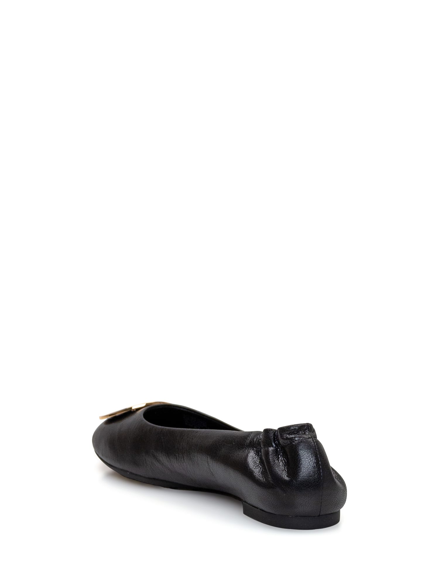 Shop Tory Burch Ballet With Logo In Black