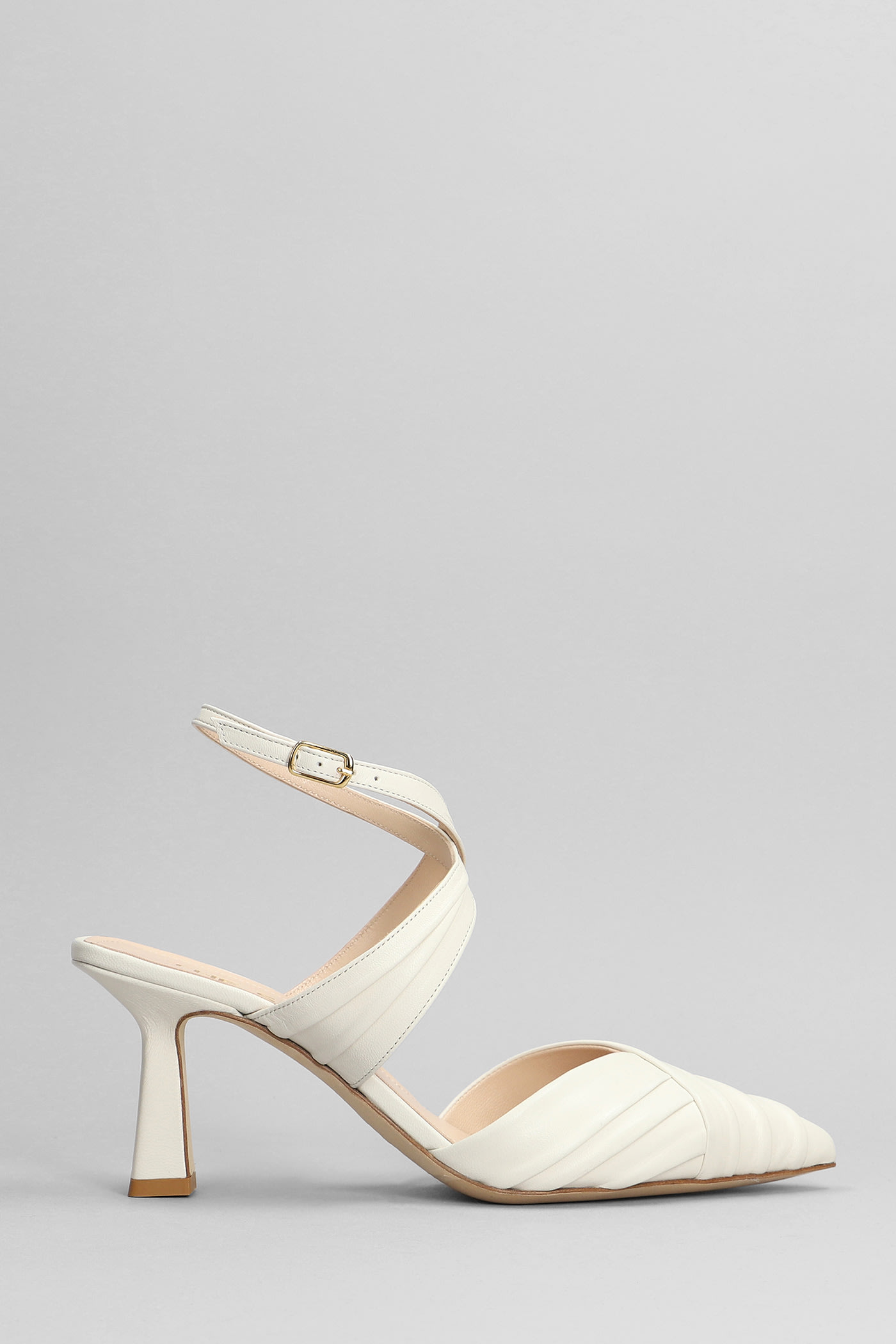 Shop The Seller Pumps In Beige Leather