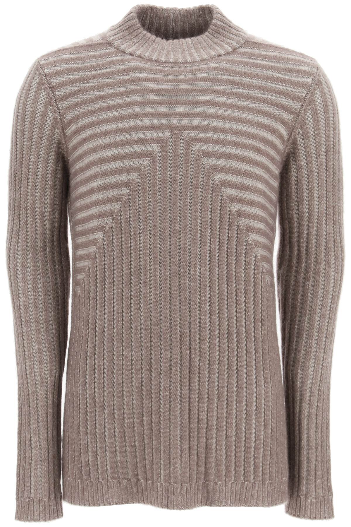Rick Owens Ribbed Wool And Mohair Blend Sweater