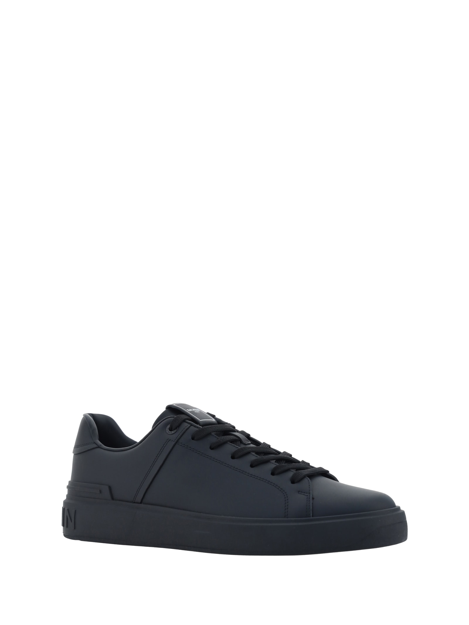 Balmain B Court Sneakers In 0pa Noir