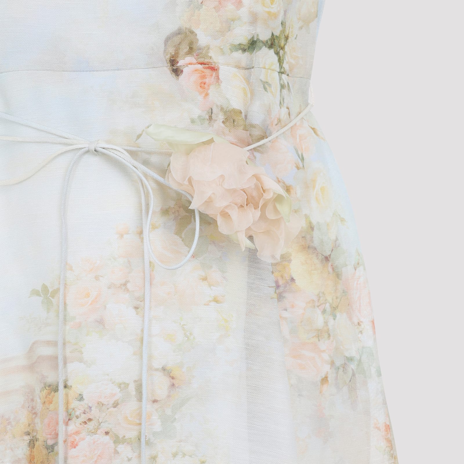 Zimmermann Memento Picnic Floral Midi Dress In Multi