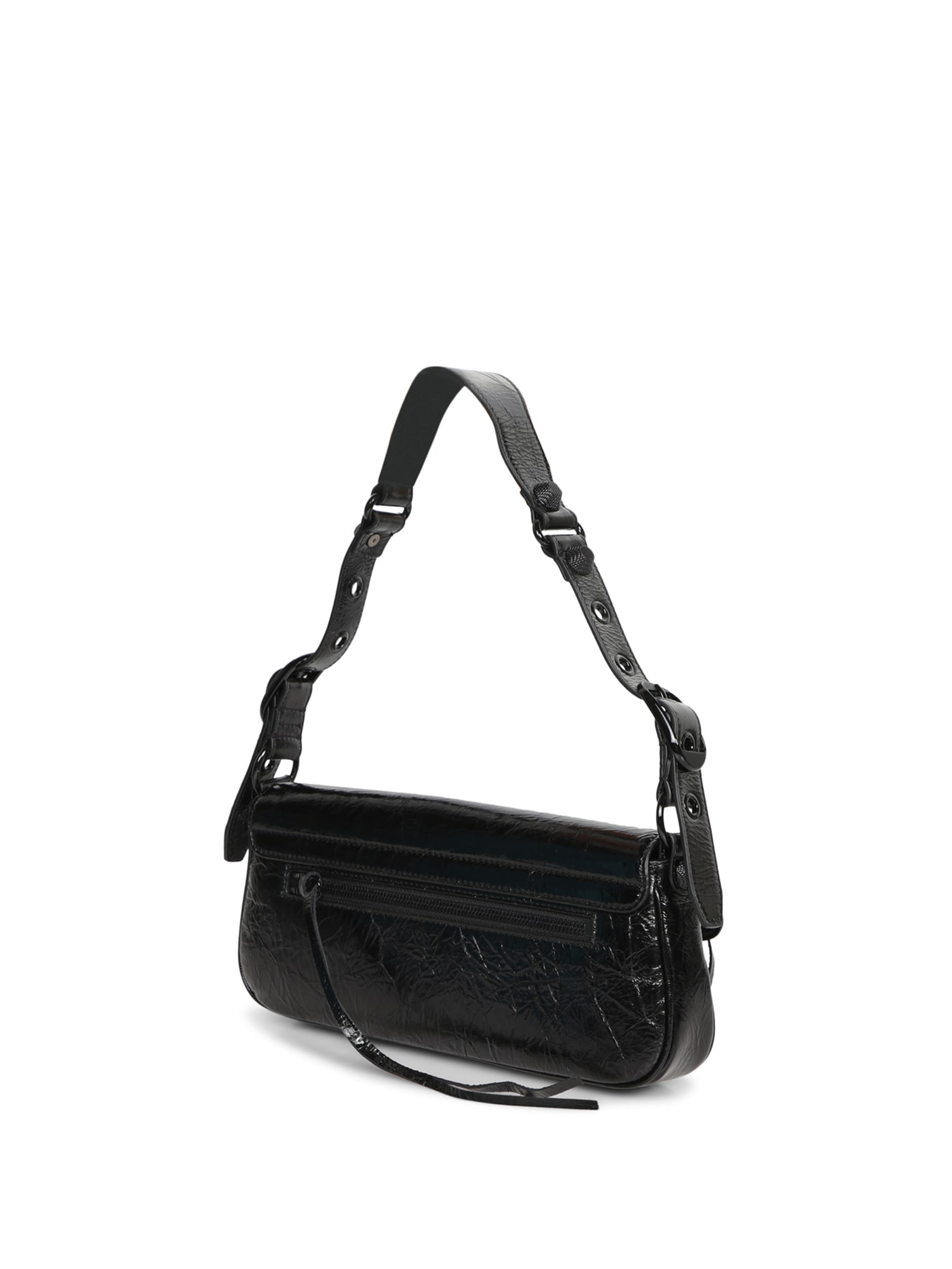 Shop Balenciaga Le Cagole Shoulder Bag Small In Black