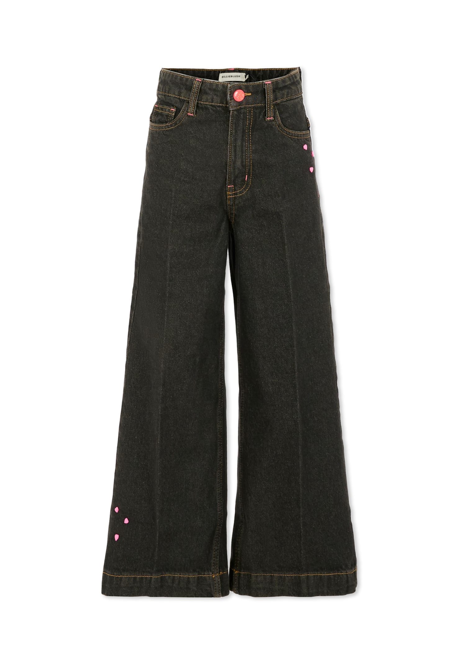 Billieblush Heart-motifs Jeans In Green