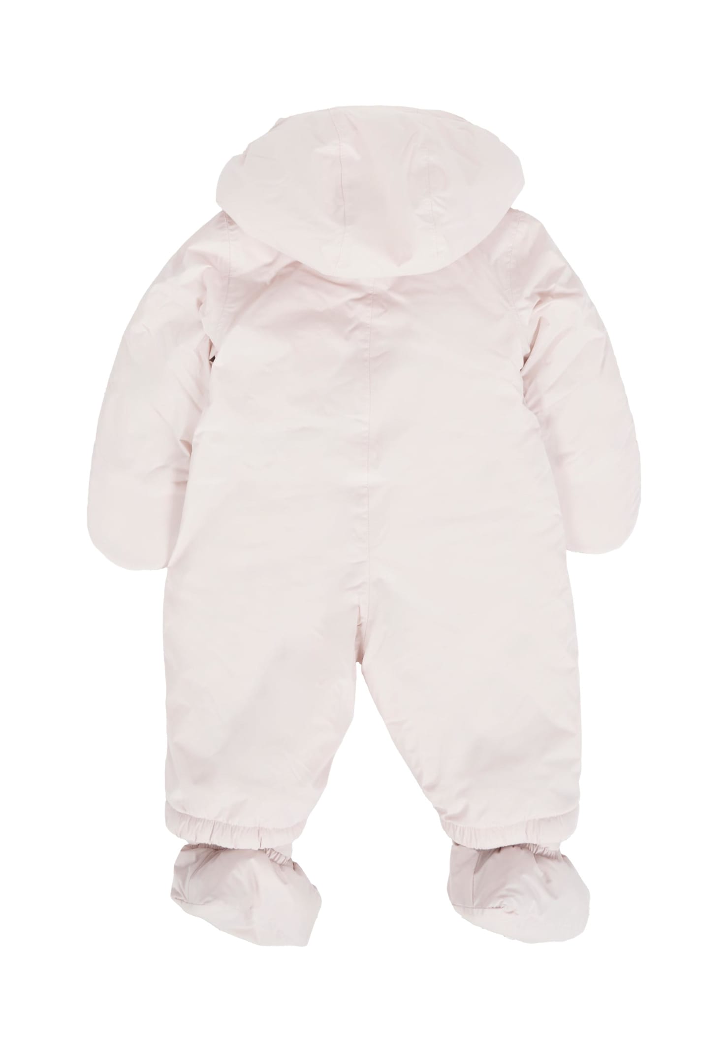 K-way White Down Jacket For Babykids With Logo In White