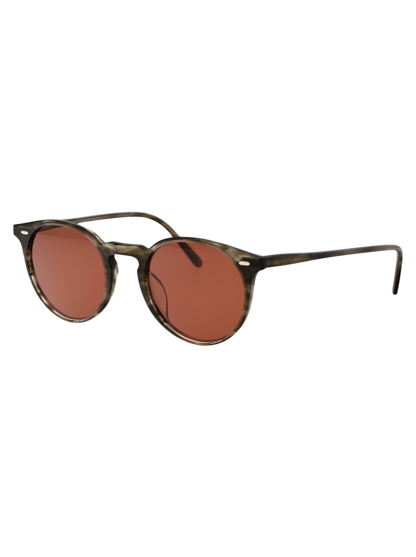Shop Oliver Peoples N.02 Sun Sunglasses In 173553 Soft Olive Bark