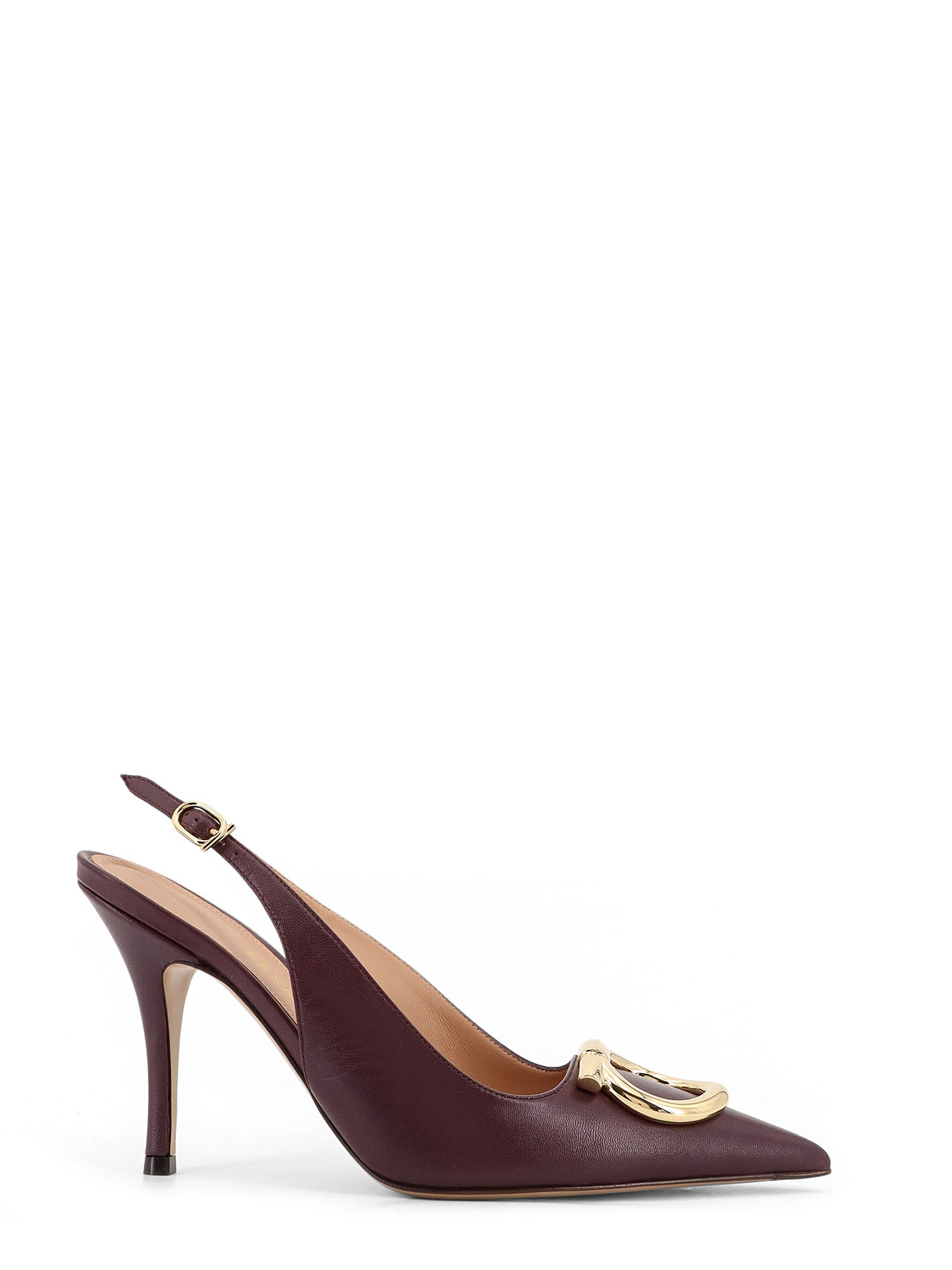 Ferragamo Sara Pointed Toe Slingback Pump In Animal Print
