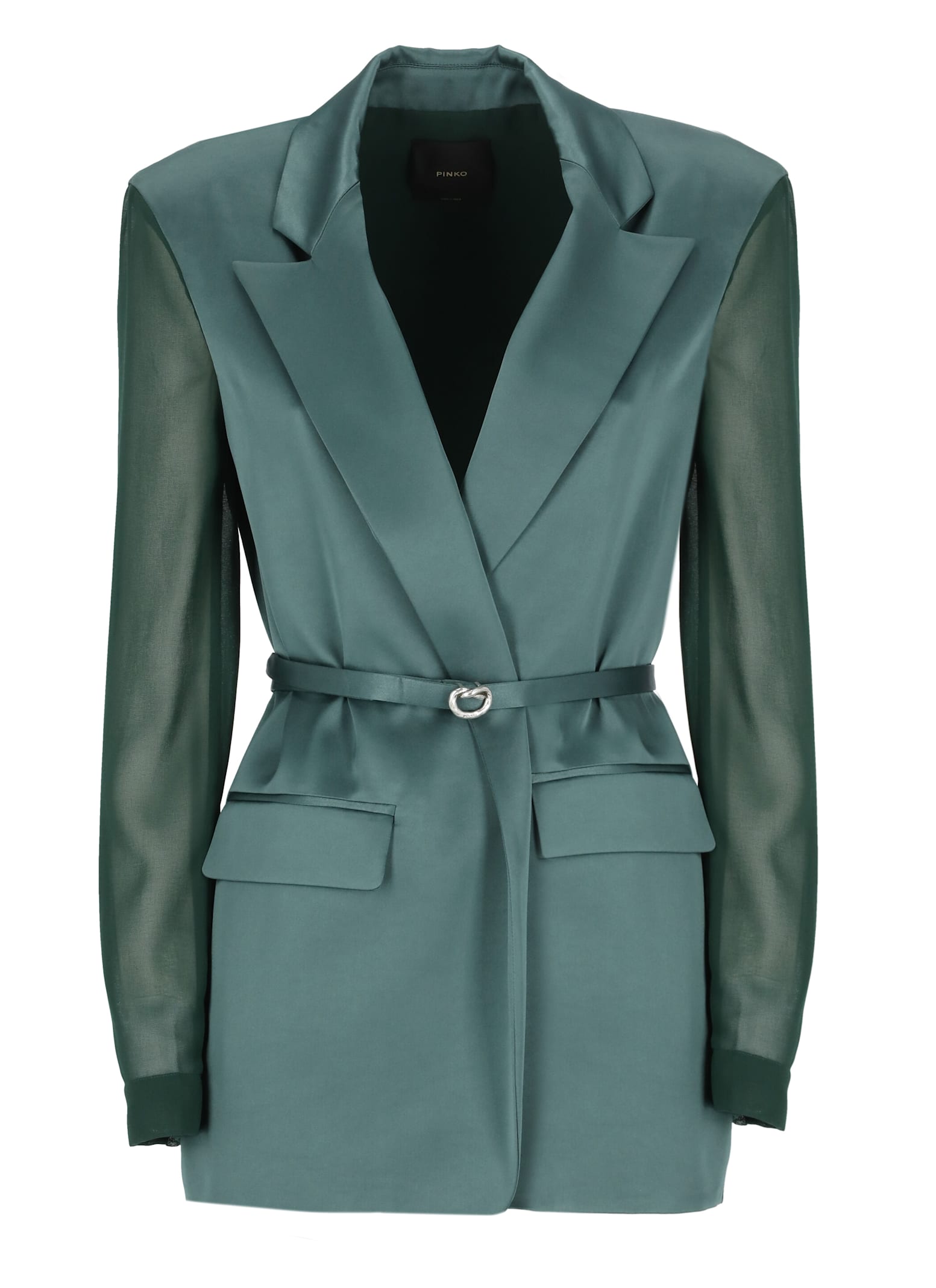 Shop Pinko Gagny Blazer In Green