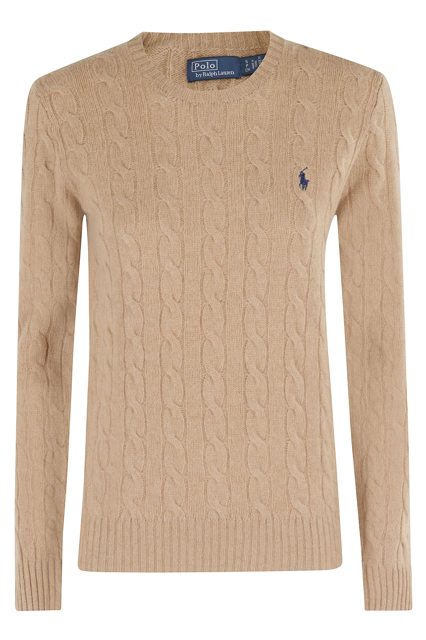 Polo Ralph Lauren Circle Neck Wool Cashmere Blend Julianna Pullover In Brown